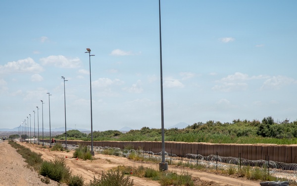 HESCO Barrier installation at National Defense Area 2