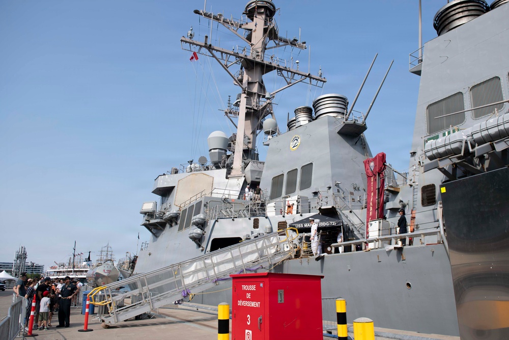Visitors Tour USS Mahan During Rendez-vous Naval de Quebec (RVNQ) 2026