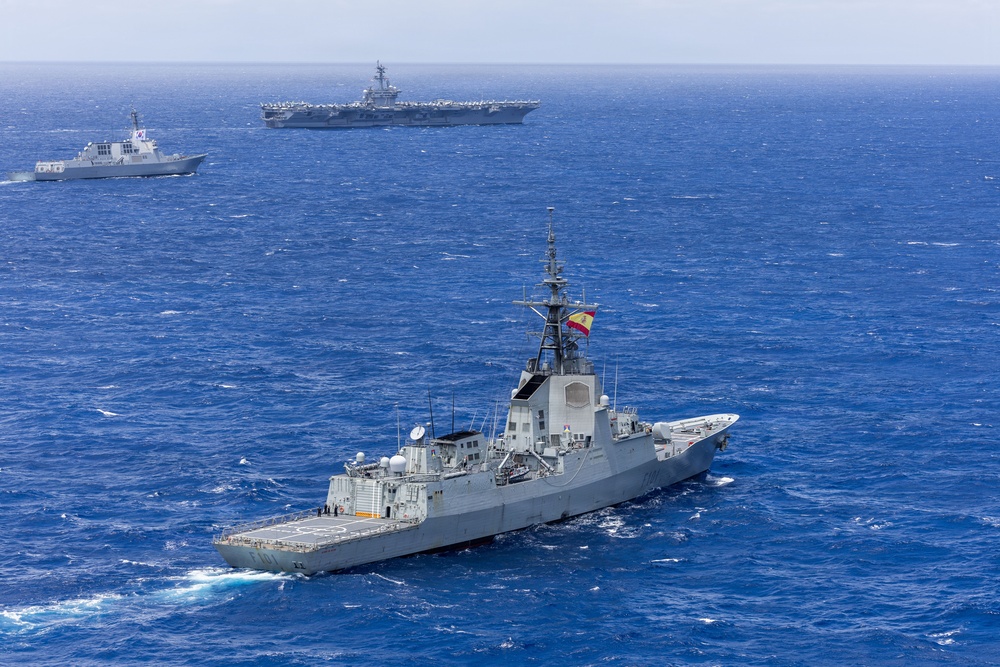 Partner navies sail in formation for RIMPAC 26