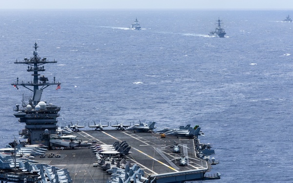Partner navies sail in formation for RIMPAC 26