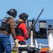 U.S. Coast Guard Cutter Kimball (WMSL 756) conducts dry-fire 50-caliber training
