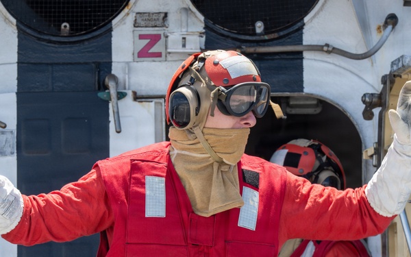 U.S. Coast Guard Cutter Kimball (WMSL 756) conducts helicopter crash training during RIMPAC 2026
