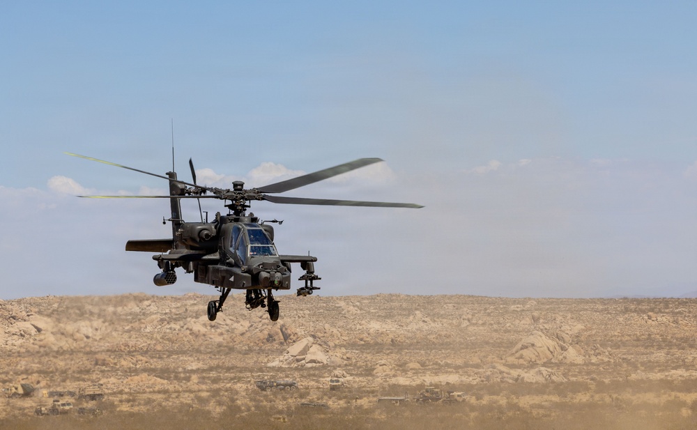 U.S. Army AH-64 helicopter experiments during PC-C6