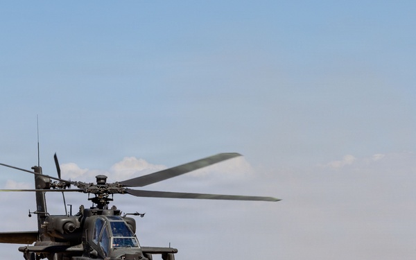 U.S. Army AH-64 helicopter experiments during PC-C6