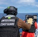 U.S. Coast Guard Cutter Kimball (WMSL 756) conducts dry-fire 50-caliber training
