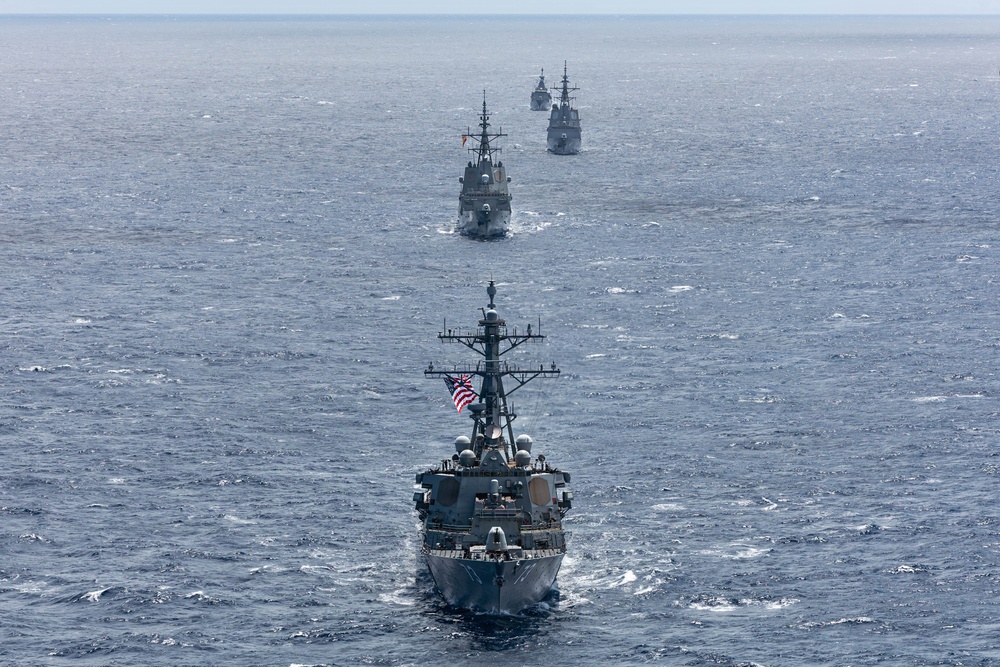 Partner Navies Sail in Formation for RIMPAC 26