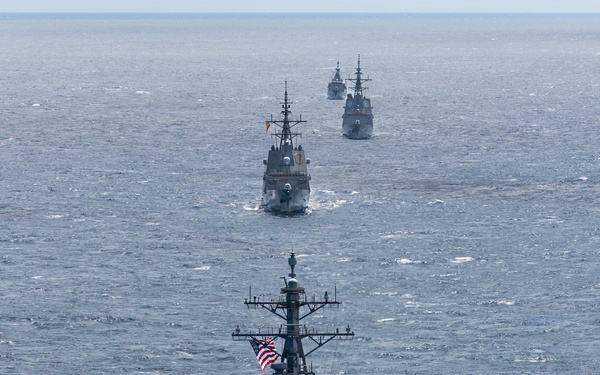 Partner Navies Sail in Formation for RIMPAC 26