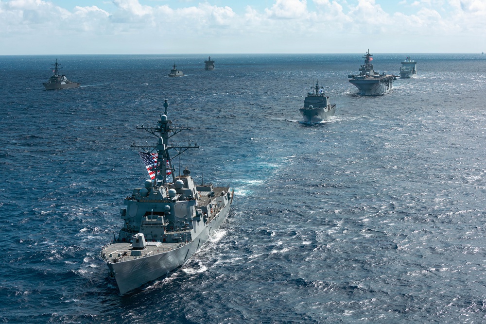 Partner Navies Sail in Formation for RIMPAC 26