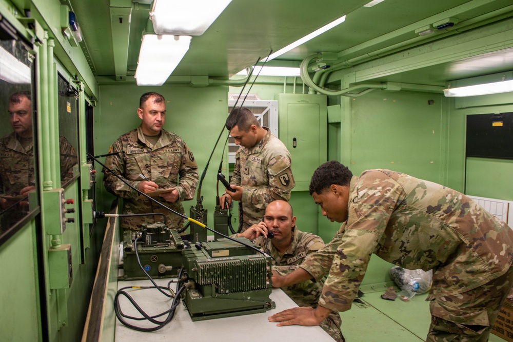 3678th CSSB HHC Establishes Tactical Operations Center During Annual Training