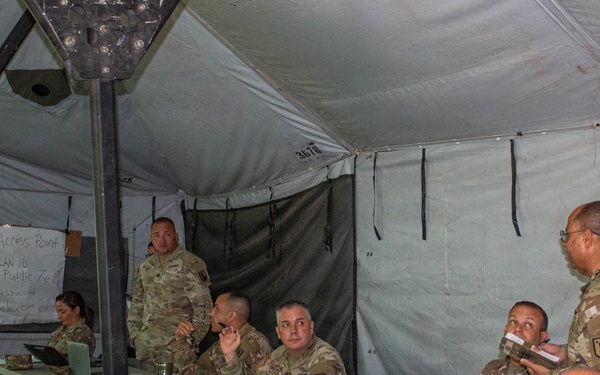 3678th CSSB HHC Establishes Tactical Operations Center During Annual Training