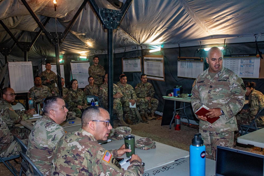 3678th CSSB HHC Establishes Tactical Operations Center During Annual Training