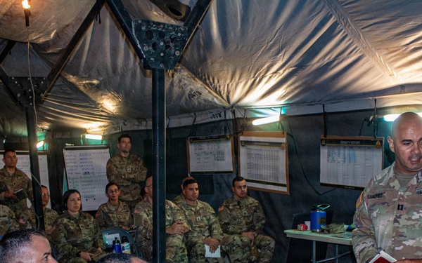 3678th CSSB HHC Establishes Tactical Operations Center During Annual Training