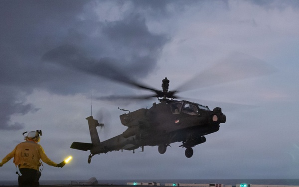 USS Essex Conducts Night Flights