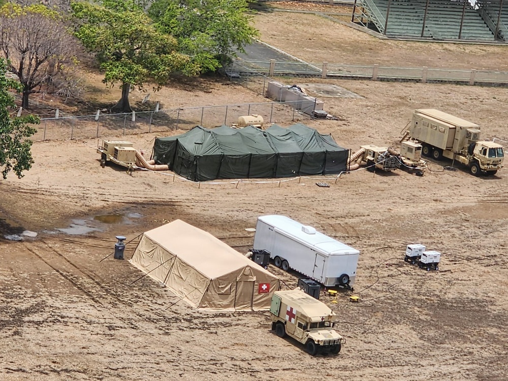 3678th CSSB HHC Establishes Tactical Operations Center During Annual Training