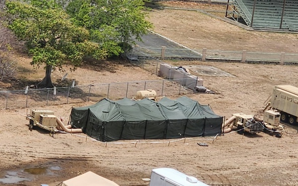 3678th CSSB HHC Establishes Tactical Operations Center During Annual Training