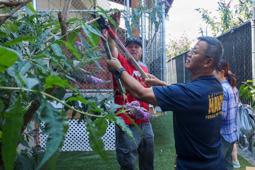 U.S. Navy Sailors volunteer at Emerald City Pet Rescue