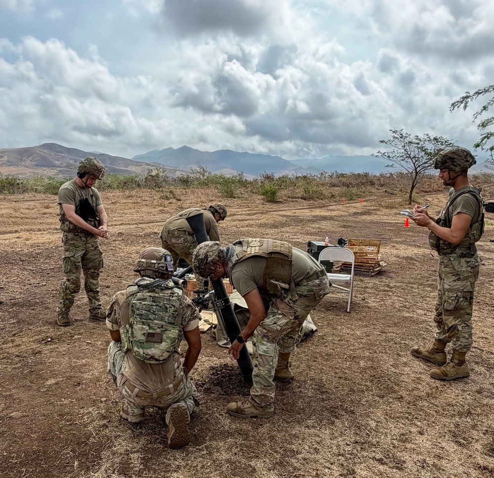 1st Battalion, 65th Infantry Regiment Mortar Platoon Conducts Live-Fire Qualification