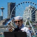 U.S. Navy Band Plays On Ferry For Seattle Fleet Week