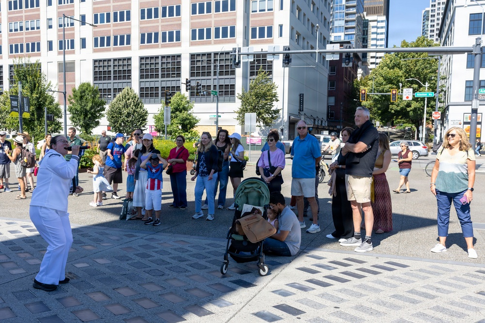 Navy Band Northwest Perform at Seattle Fire Station