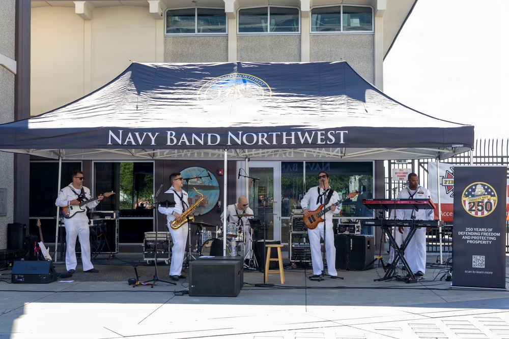 Navy Band Northwest Perform at Seattle Fire Station