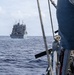 USS Mustin conducts replenishment-at-sea with USNS Wally Schirra