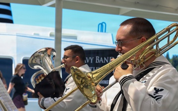 Navy Band Northwest performs music during Seattle Seafair Fleet Week