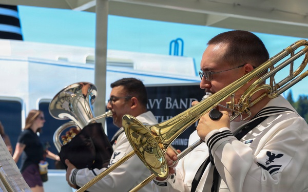 Navy Band Northwest performs music during Seattle Seafair Fleet Week