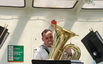 Navy Band Northwest performs music during Seattle Seafair Fleet Week