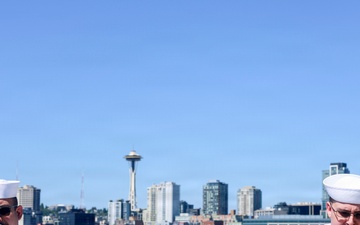 Navy Band Northwest performs music during Seattle Seafair Fleet Week