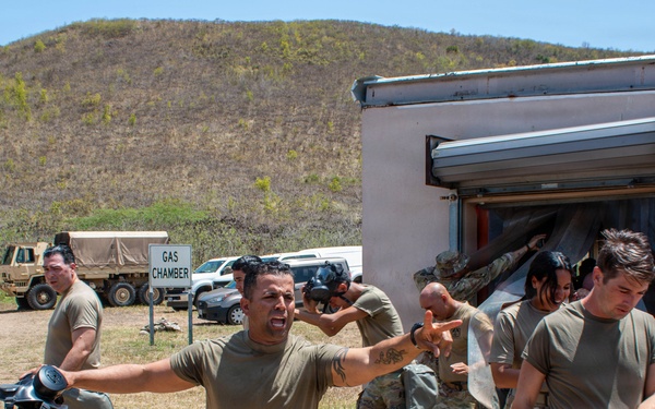 3678th CSSB and 1st Battalion, 65th Infantry Regiment Conduct Chemical Defense Training