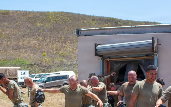 3678th CSSB HHC  and the 1- 65th Infantry Regiment conducts CBRNE Training