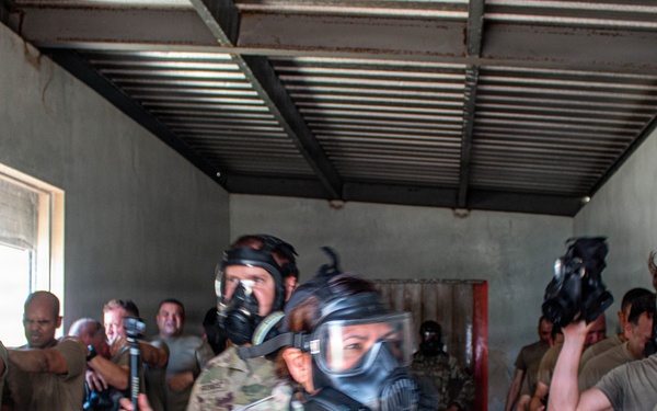 3678th CSSB HHC and 1-65Th Infantry Regiment performs CBRN Defense Training