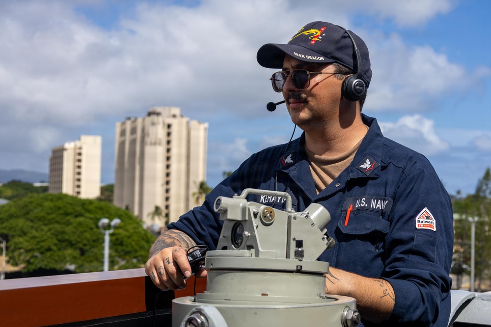 Sailors stand watch during RIMPAC 2026