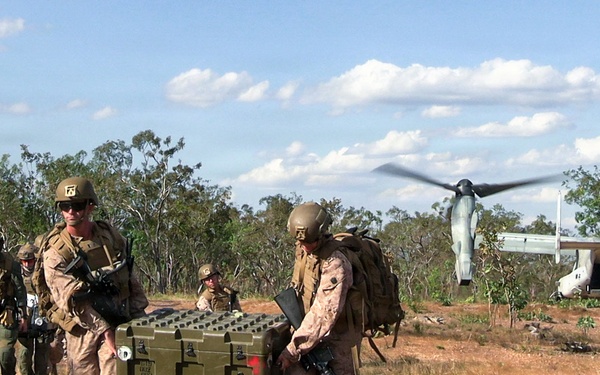 US Marines with MRF-D conduct mass casualty training event