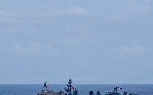 USS Santa Barbara Conducts PHOTOEX with Philippine Navy, Japan Maritime Self-Defense Forces