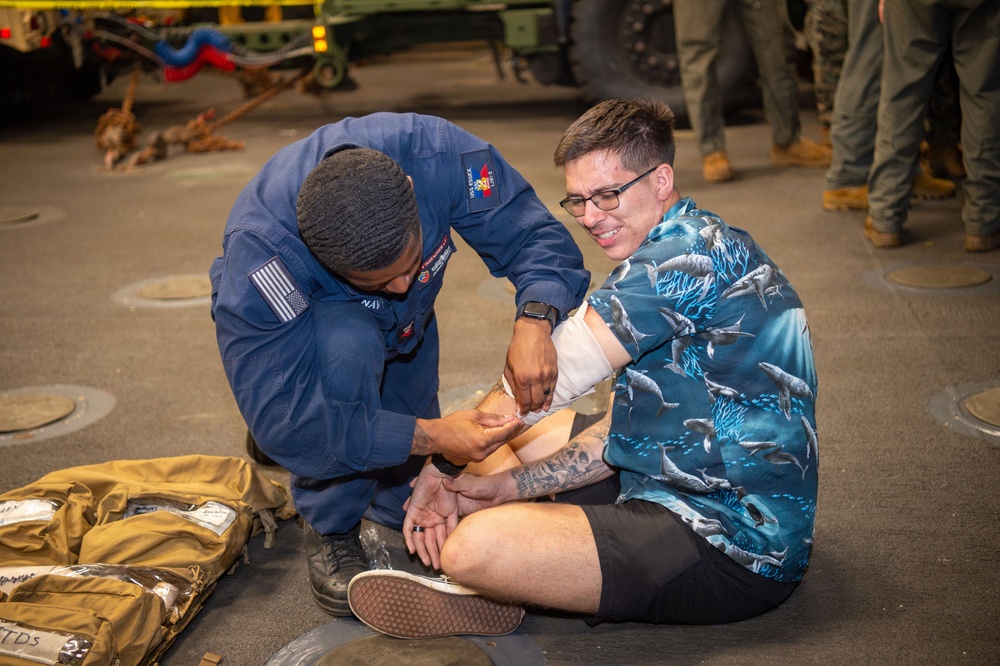 USS Essex conducts NEO exercise