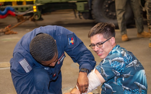 USS Essex conducts NEO exercise