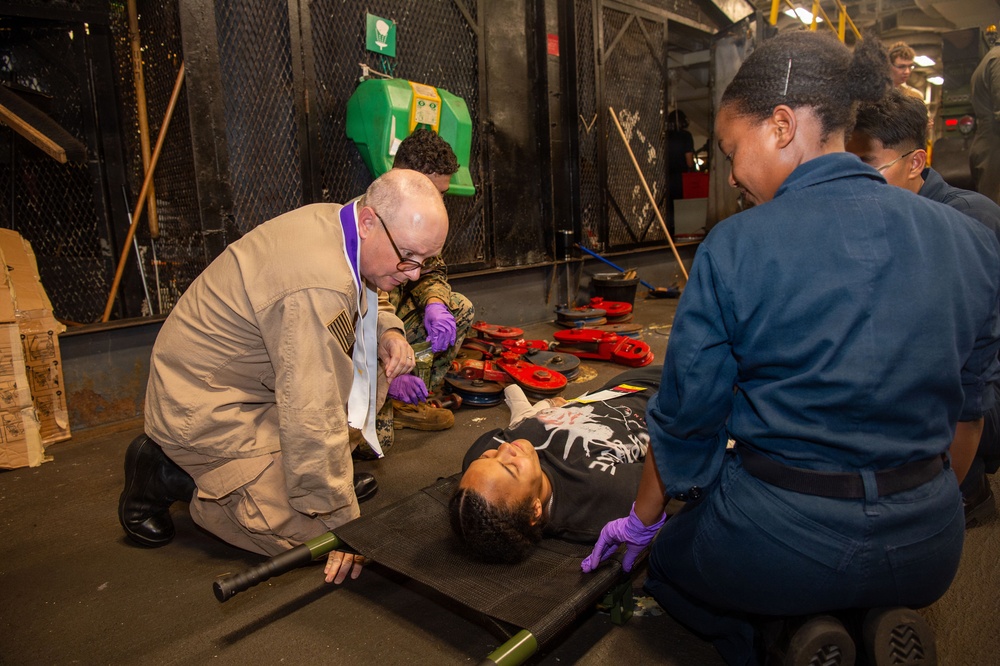 USS Essex conducts NEO exercise