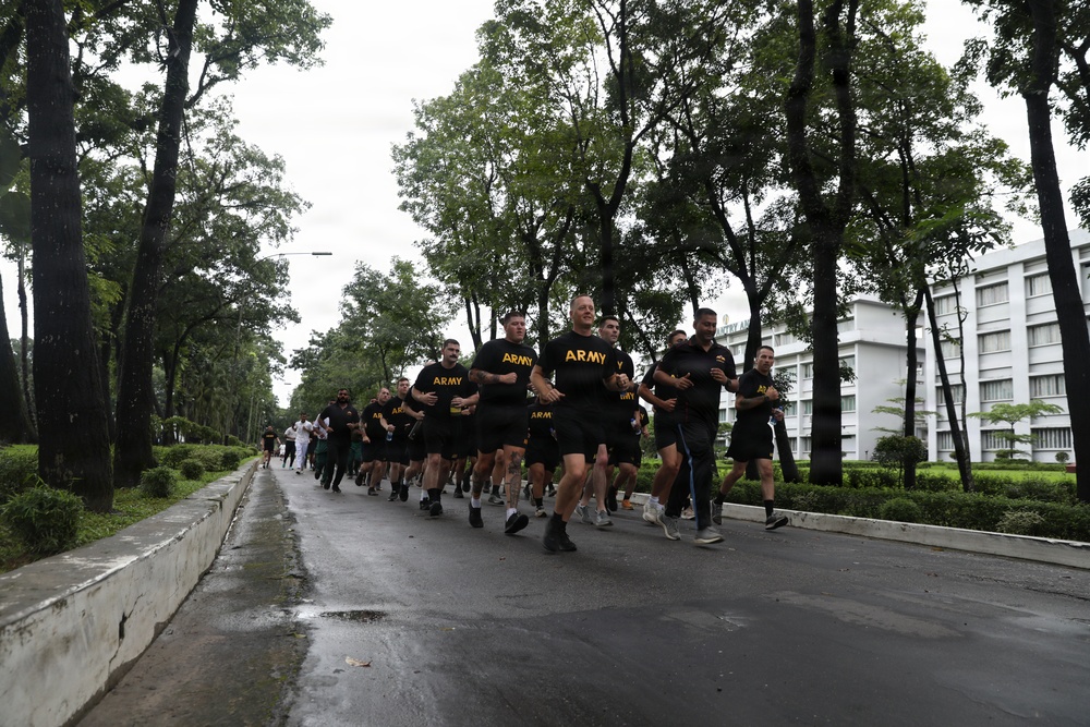 Physical Training Bonds U.S. Soldiers and Partners in Bangladesh