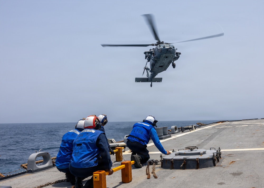 Flight Operations Aboard USS Ross