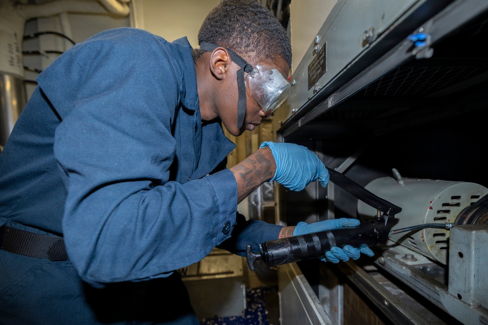 Delbert D. Black Performs Maintenance