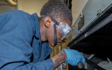 Delbert D. Black Performs Maintenance