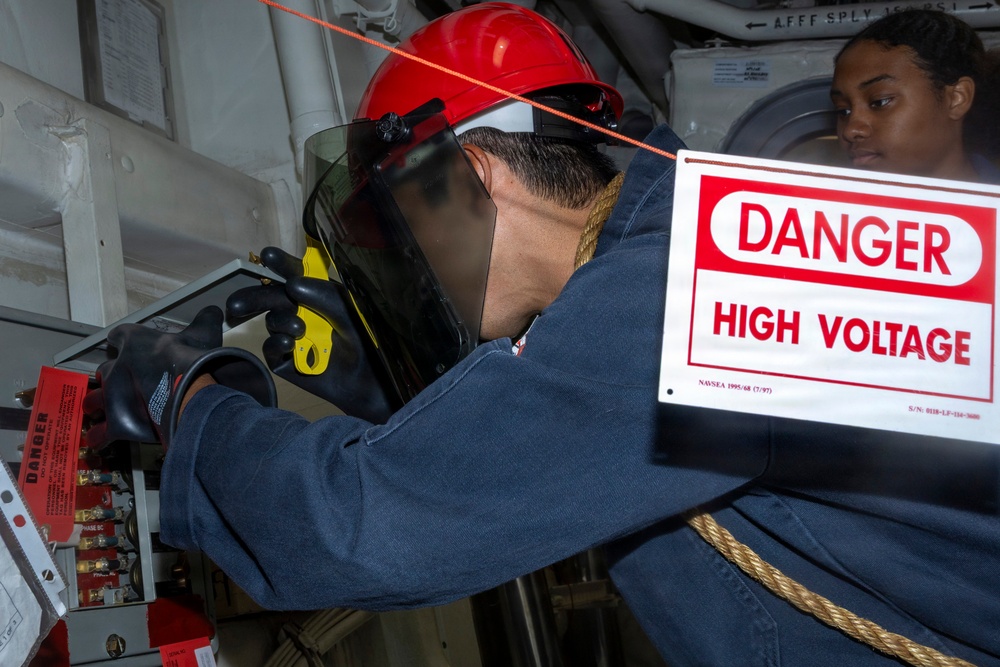Delbert D. Black Performs Maintenance