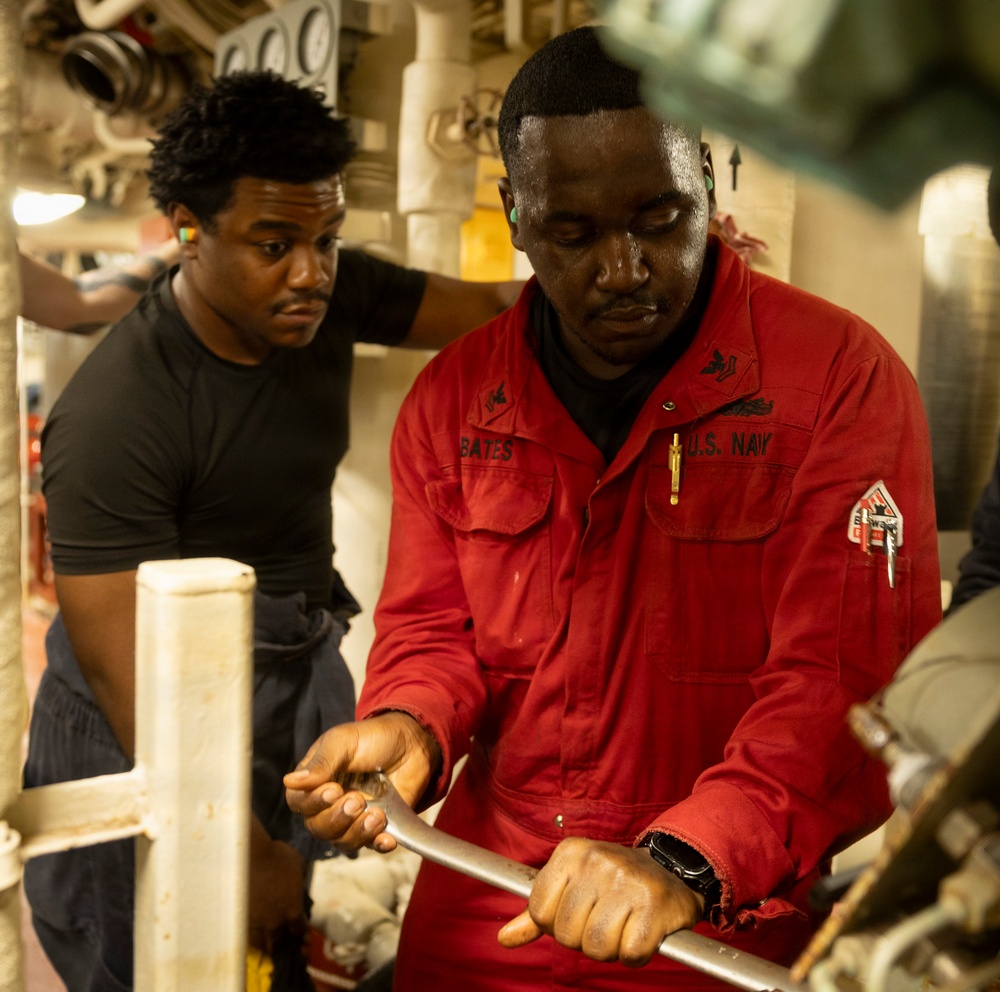 Delbert D. Black Performs Maintenance