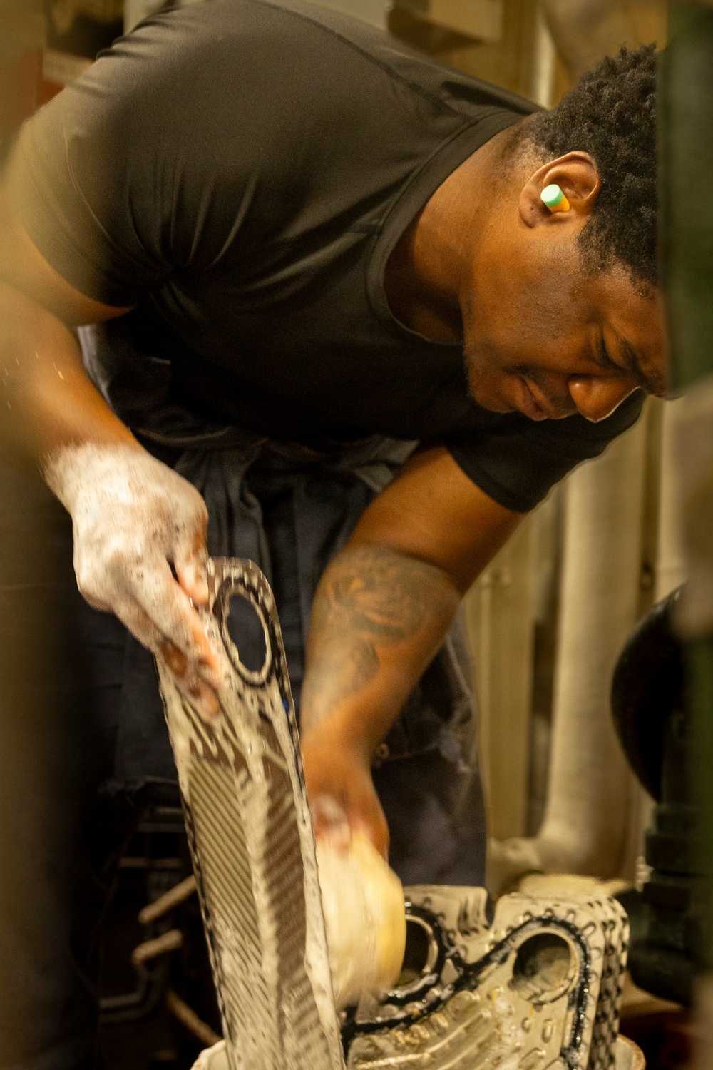 Delbert D. Black Performs Maintenance