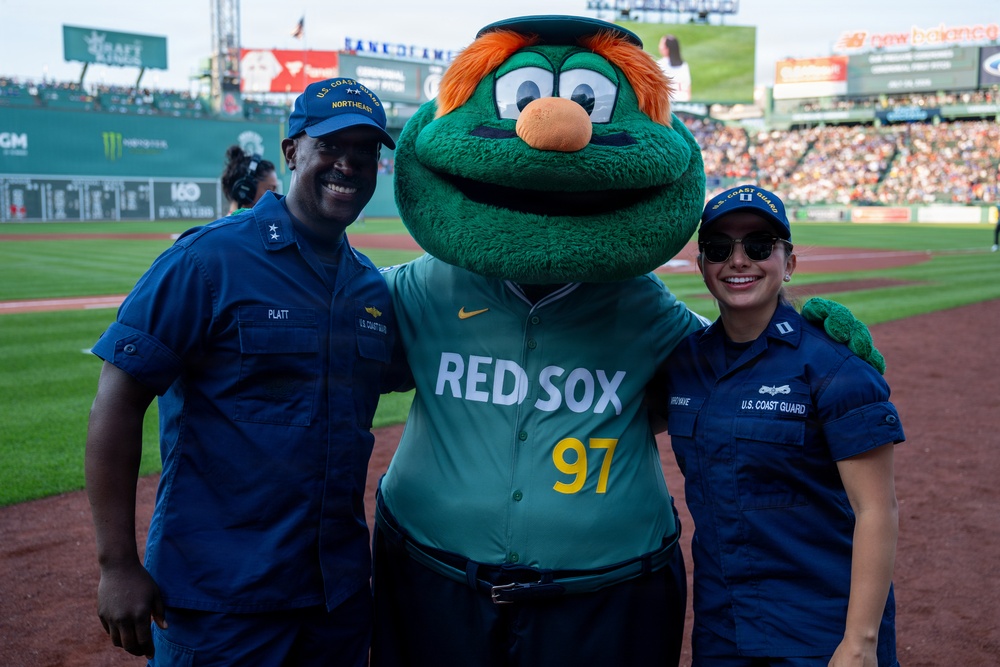 Rear Adm. Michael Platt First Pitch at Fenway Park