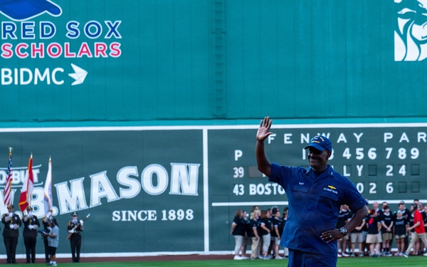 Rear Adm. Michael Platt First Pitch at Fenway Park