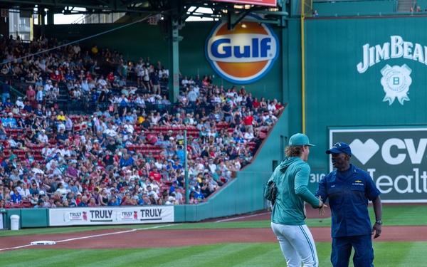 Rear Adm. Michael Platt First Pitch at Fenway Park