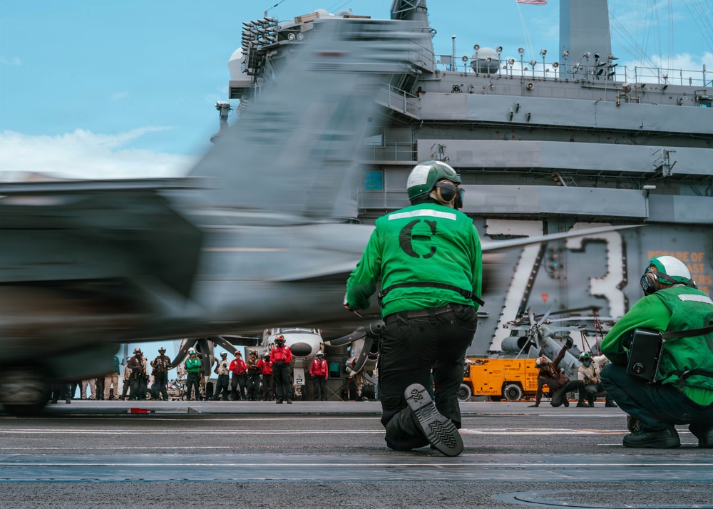 George Washington Conducts Flight Operations