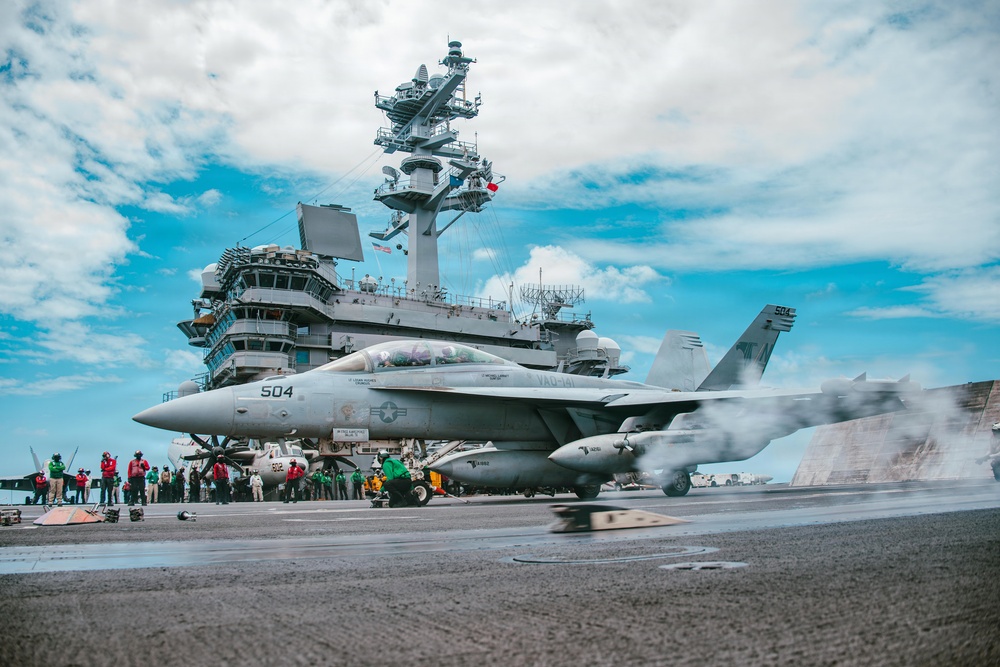 George Washington Conducts Flight Operations